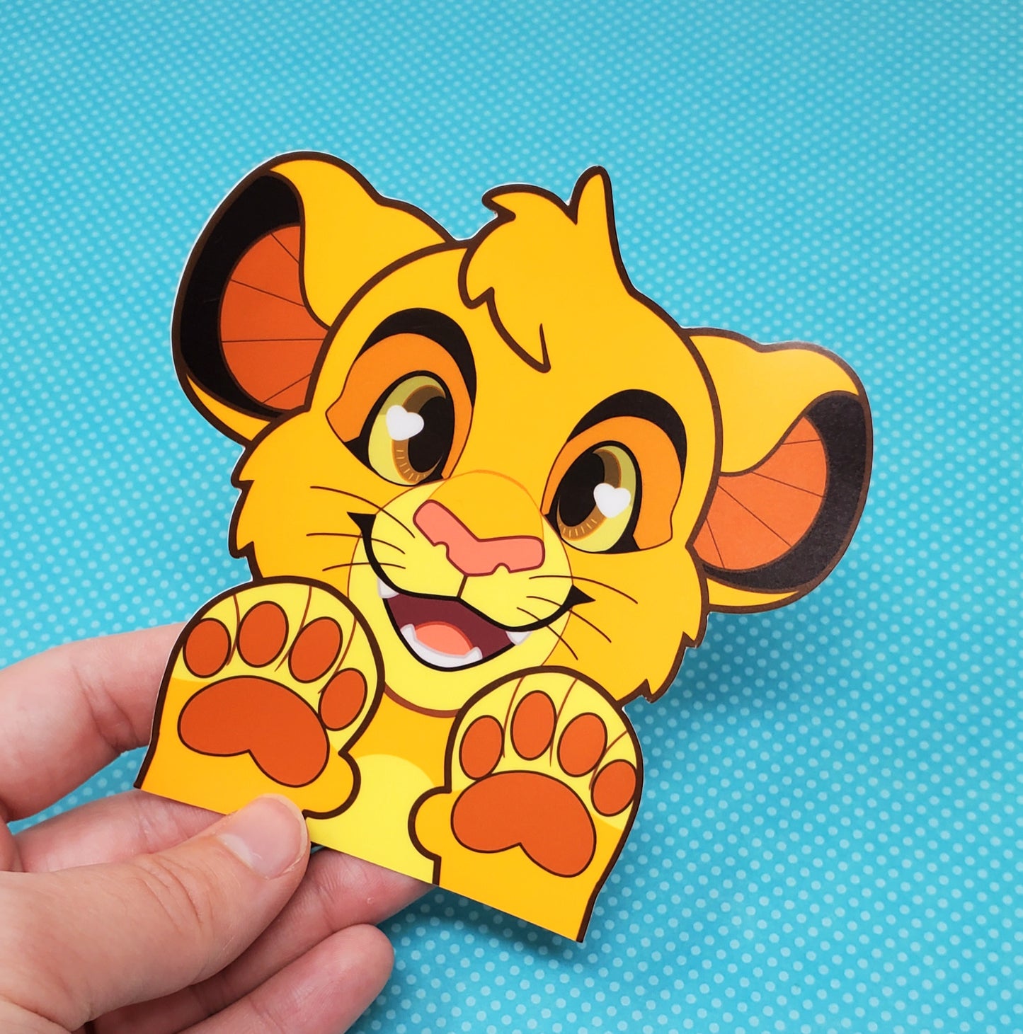 Kitty Peeker Sticker FANART