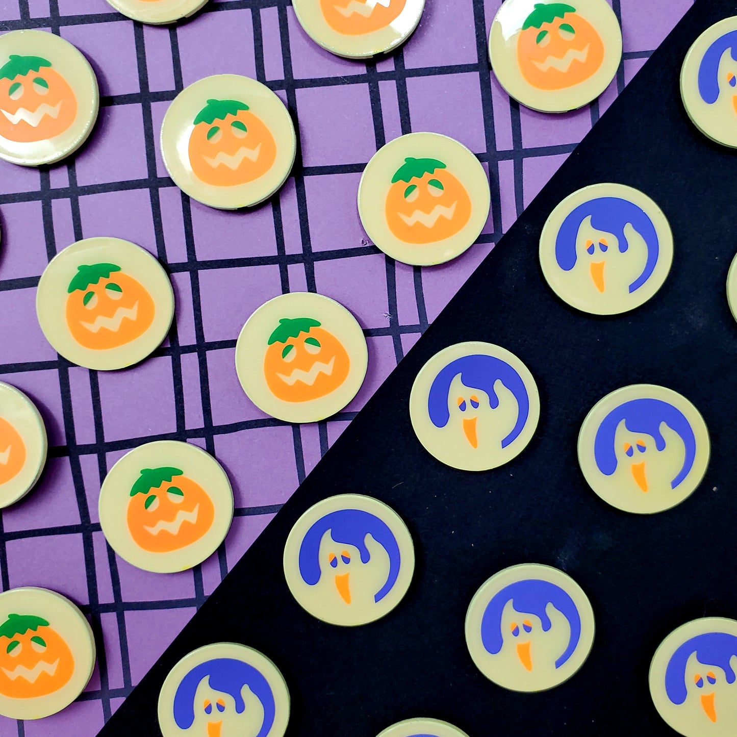 Halloween Cookie Mini Pin 1" Dyed Enamel Pin Set