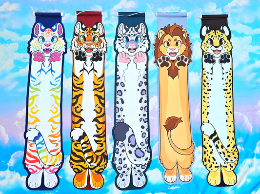 Long Animal Pin Banners Felines