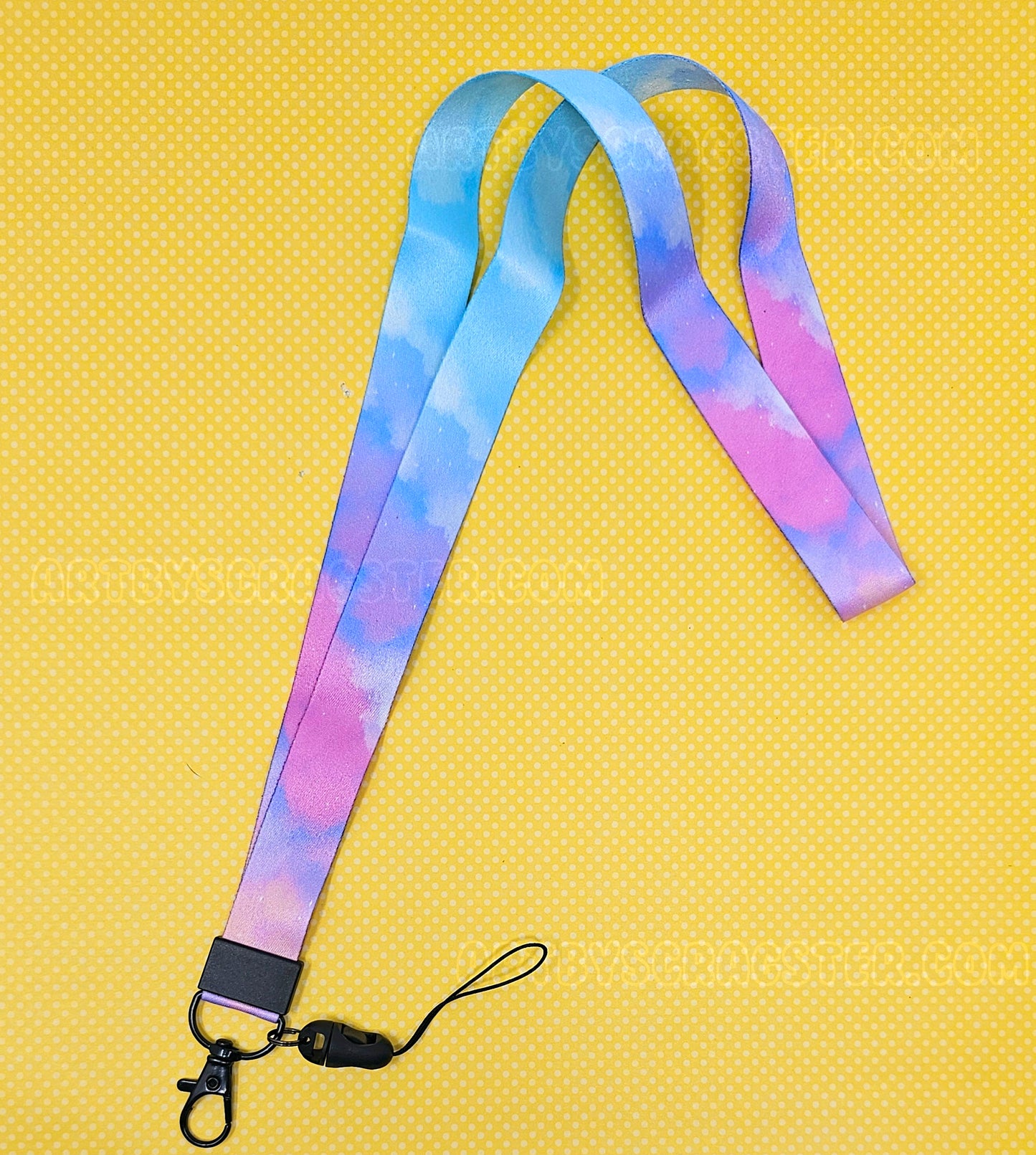 Dreamy Clouds Lanyard Badge Holder