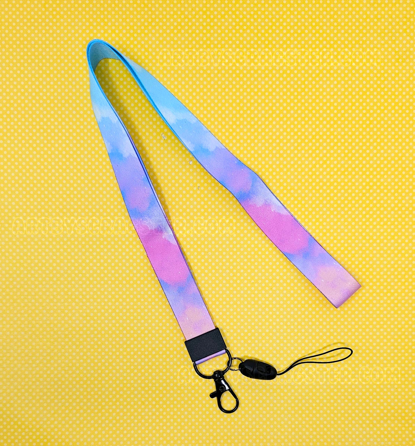 Dreamy Clouds Lanyard Badge Holder