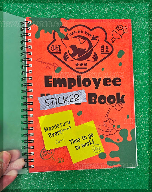 Splatoon Grizzco Employee Reusable Sticker Book