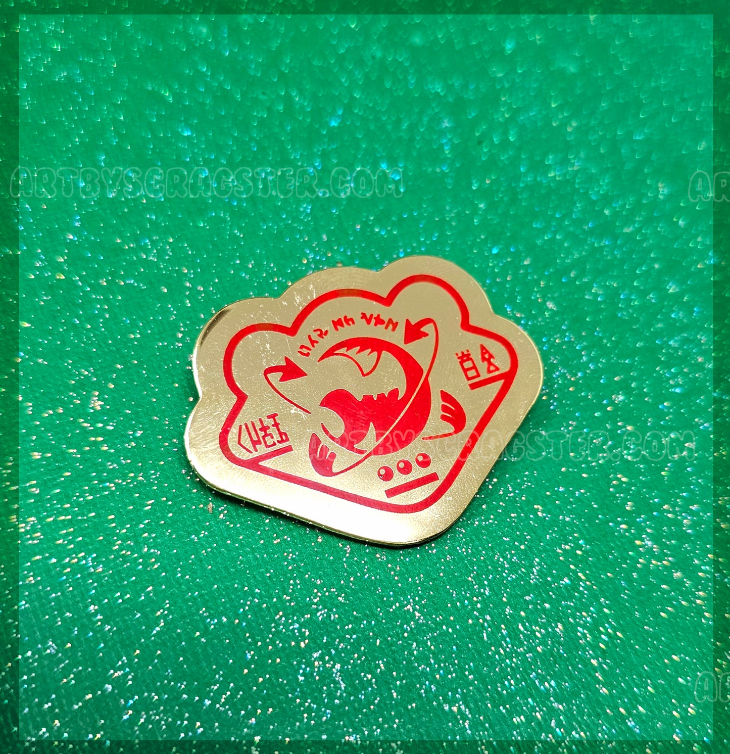 Splatoon Salmon Run Grizzco Point Club 2"  Enamel Pin