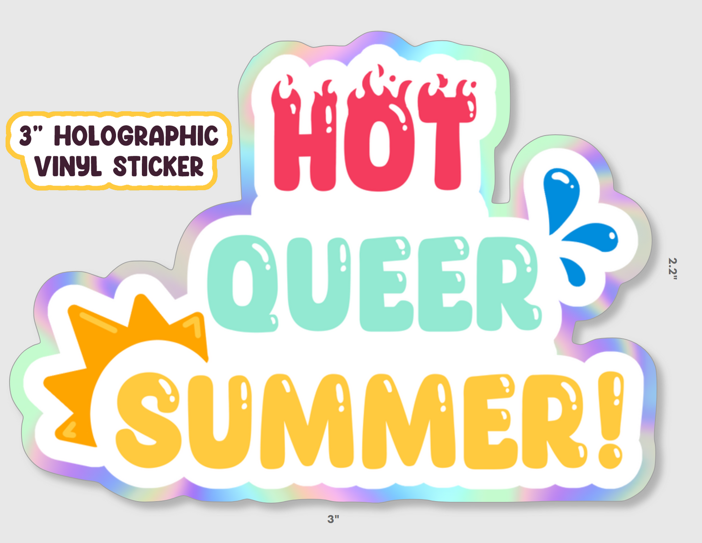 Hot Queer Summer Viny Stickers
