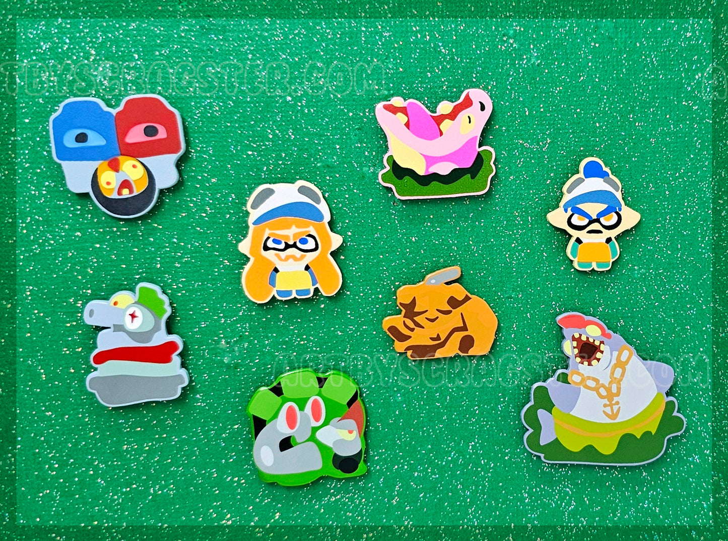 Splatoon Grizzco Salmon Run Mem Cake Mystery Minis Blind Bag Dyed Enamel Pins