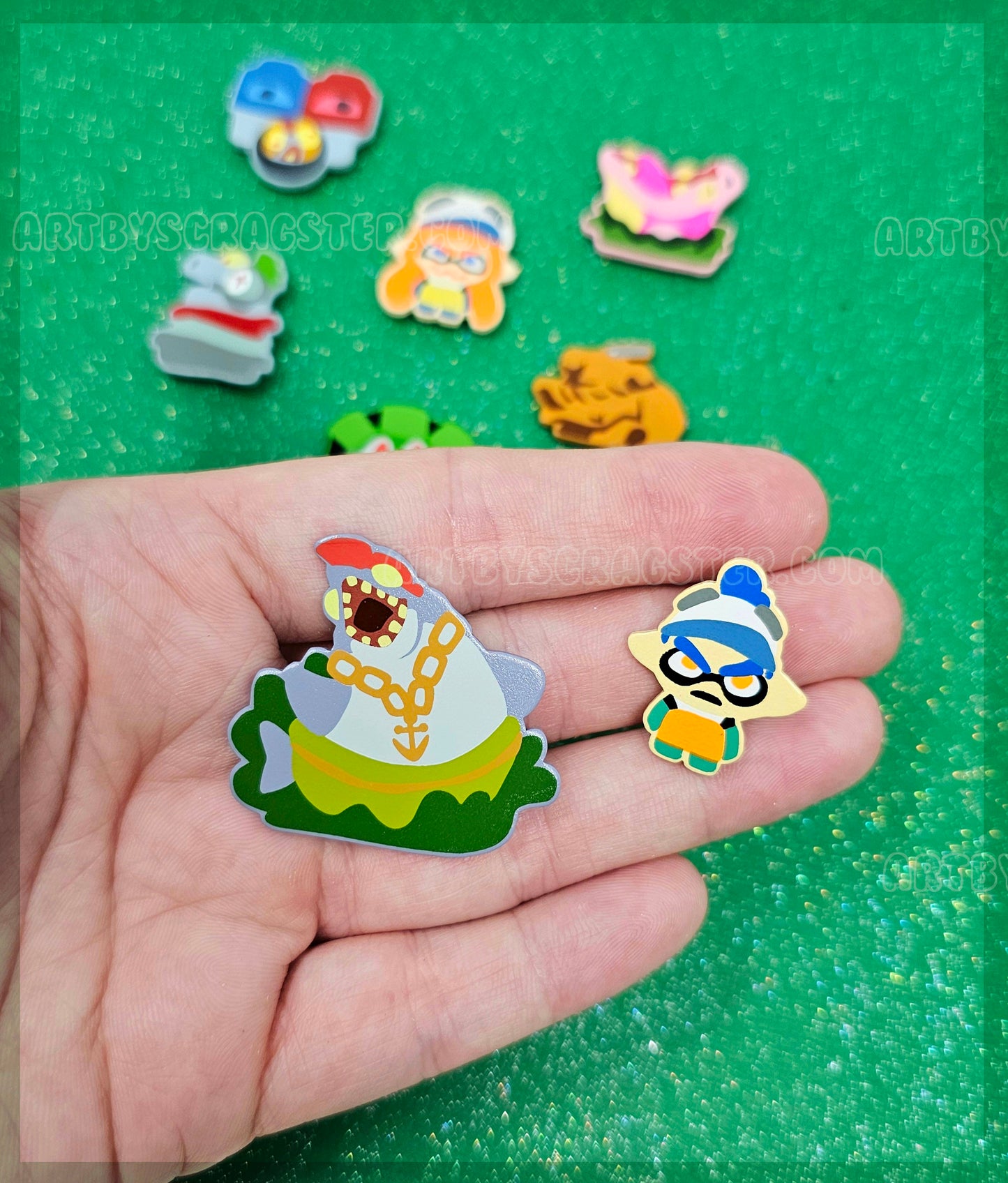 Splatoon Grizzco Salmon Run Mem Cake Mystery Minis Blind Bag Dyed Enamel Pins