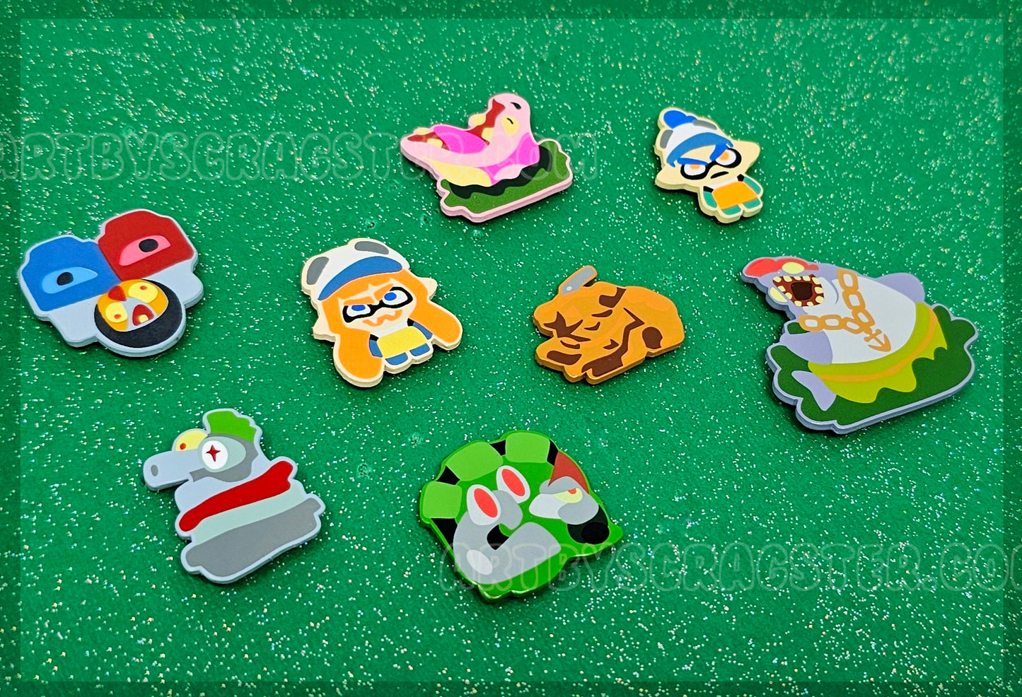 Splatoon Grizzco Salmon Run Mem Cake Mystery Minis Blind Bag Dyed Enamel Pins