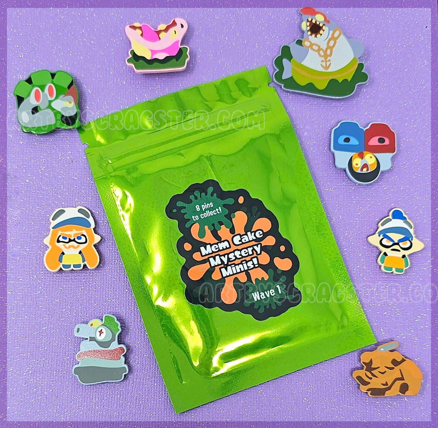 Splatoon Grizzco Salmon Run Mem Cake Mystery Minis Blind Bag Dyed Enamel Pins