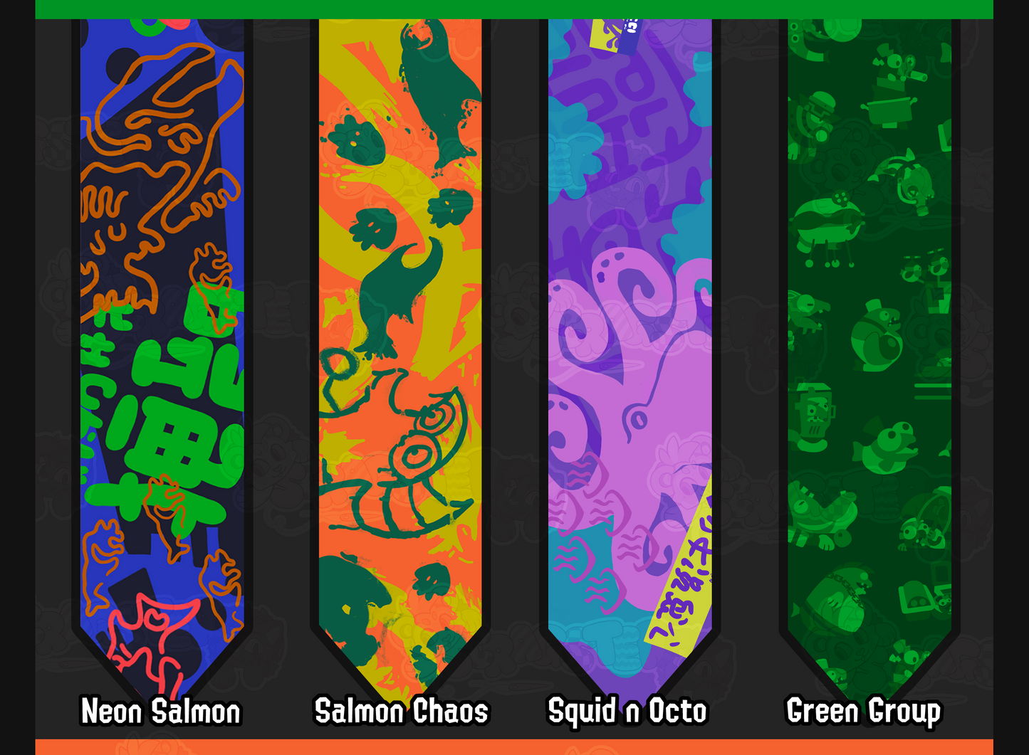 Splatoon Grizzco And Side Order Pin Banners