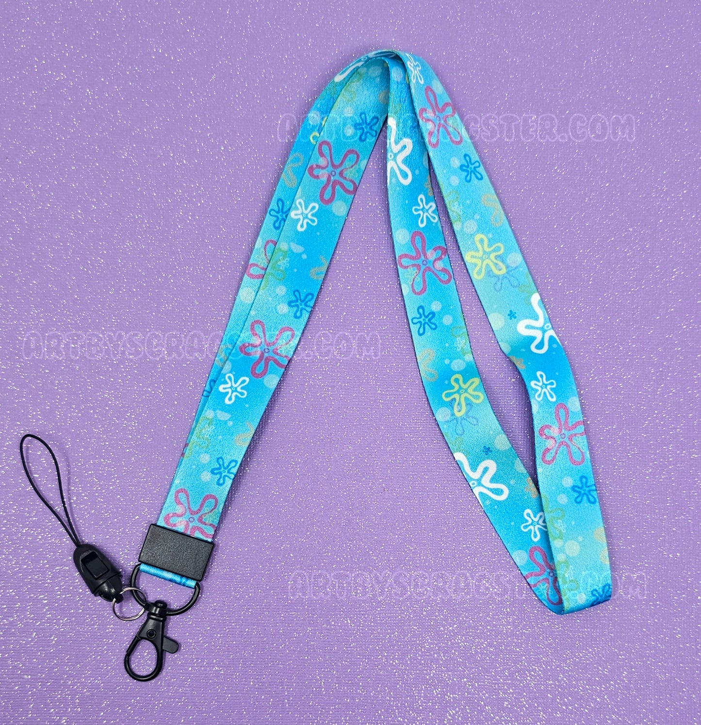 Cartoon Ocean Lanyard Badge Holder