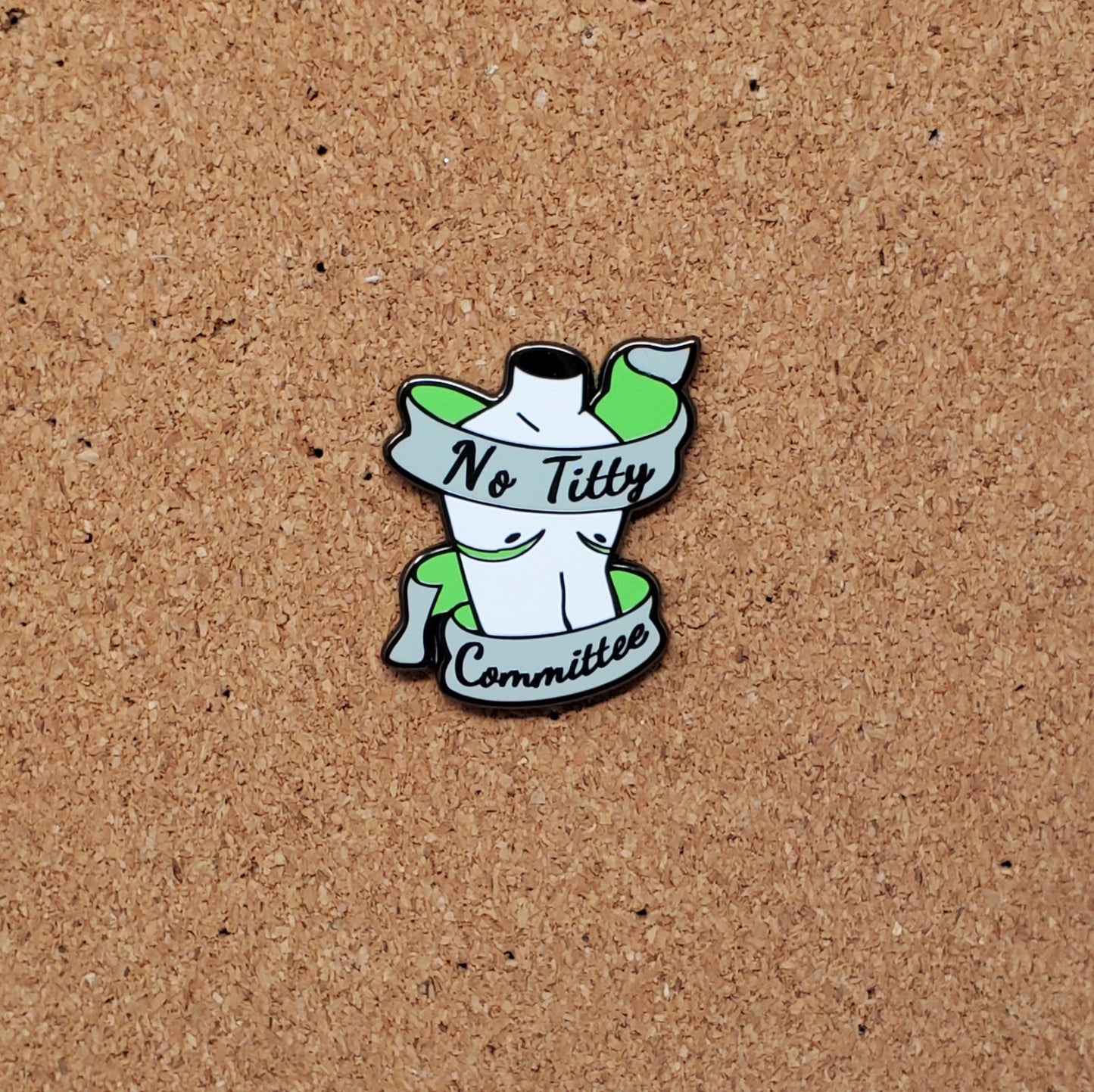 No Titty Committee Top Surgery Pride 1.5” Hard Enamel pin