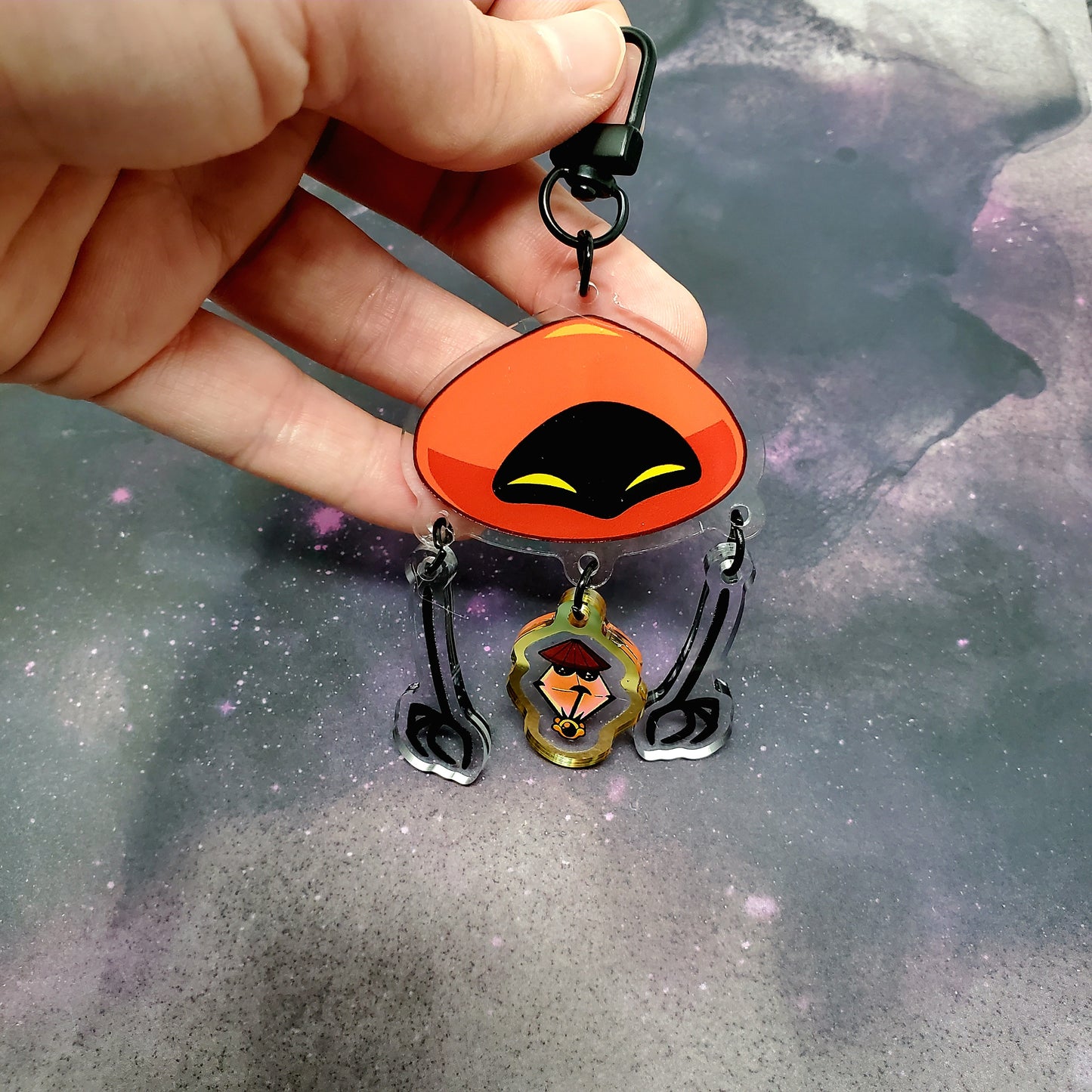 Legend of Zelda Majora's Mask Alien Balloon Dangling 3.5" Acrylic Charm Keychain