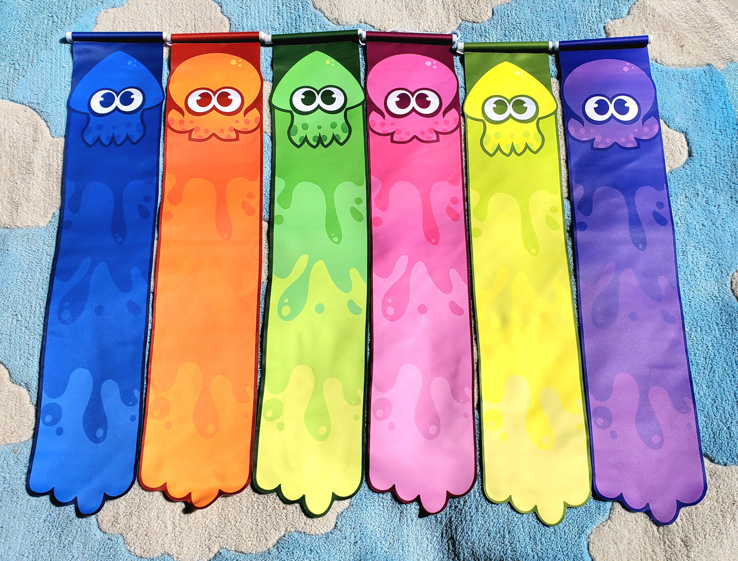 Squid and Octo Pin Banners
