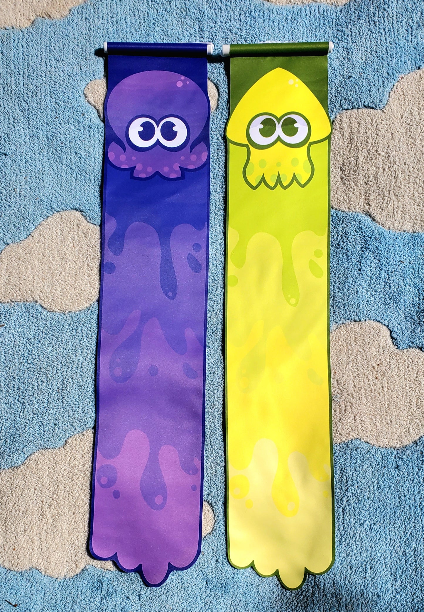 Squid and Octo Pin Banners