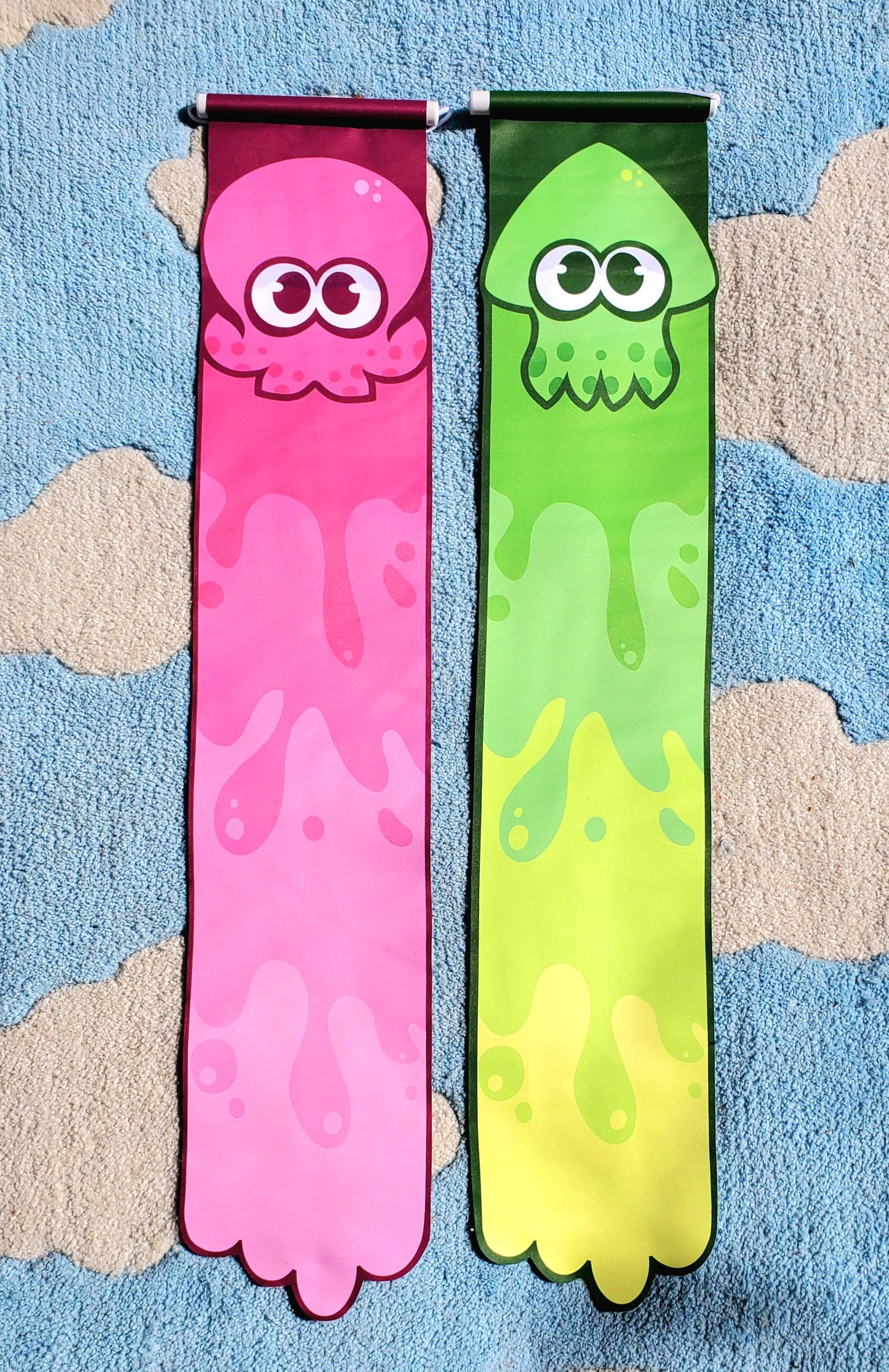 Squid and Octo Pin Banners