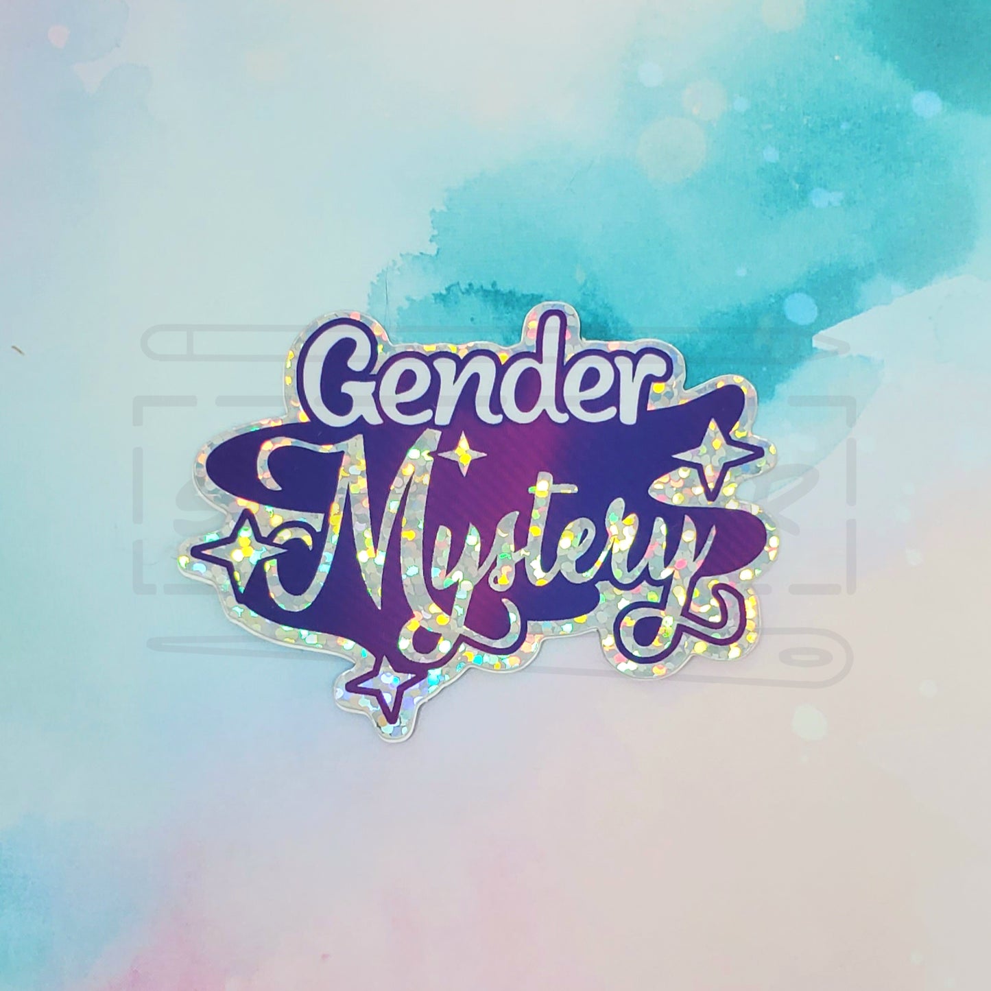 Gender Mystery Trans Nonbinary Pride 2.5" Holographic Vinyl Sticker