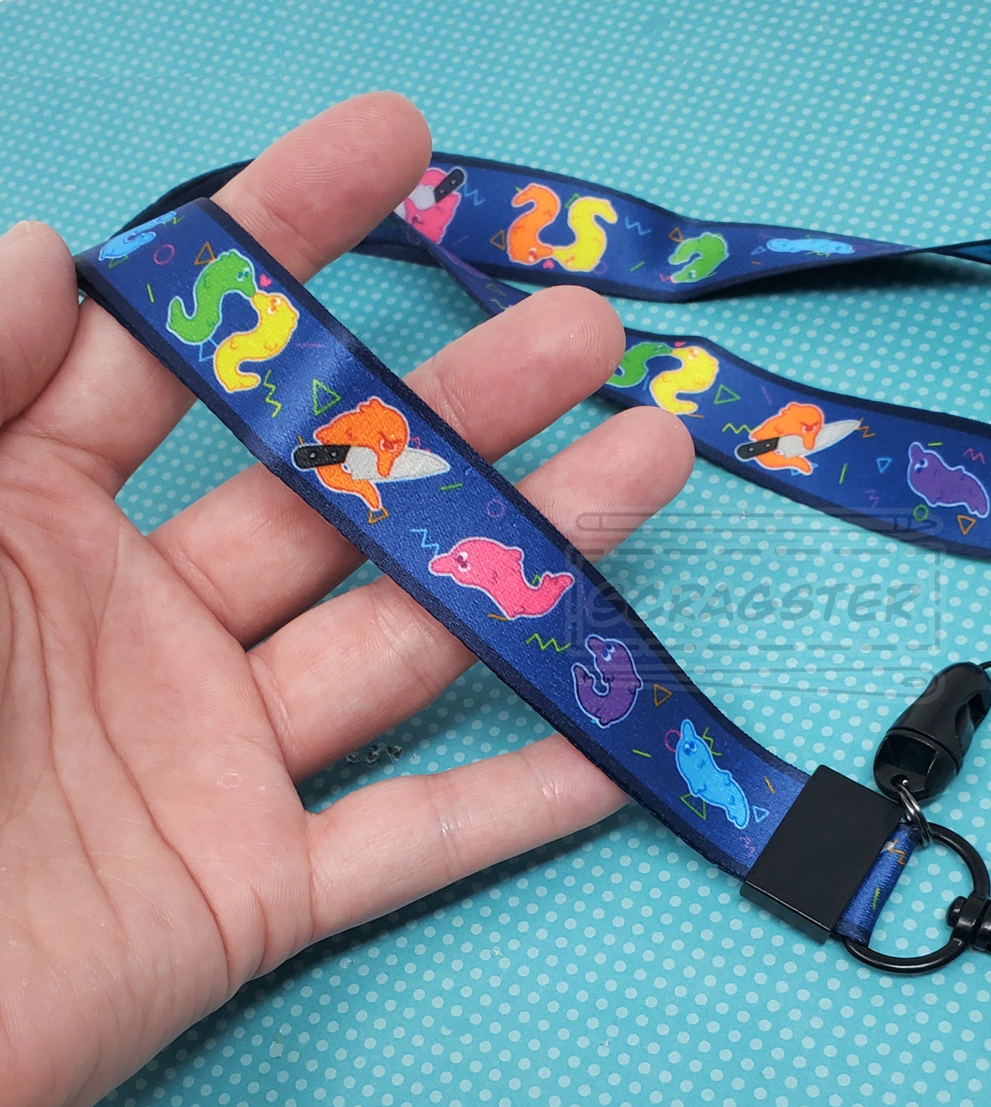 Worms On a String Lanyard Badge Holder